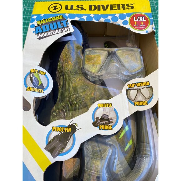 U.S. Divers Silicone Adult Snorkeling Set L/XL - Picture 3 of 7
